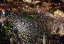Israele, migliaia in piazza contro Netanyahu a tre giorni dal voto